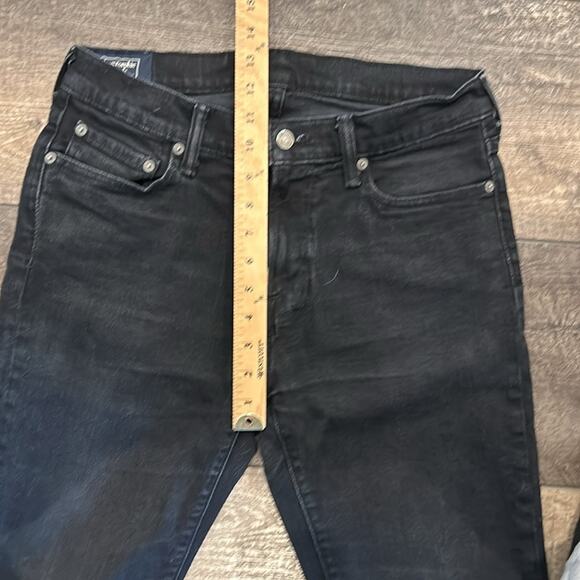 Abercrombie & Fitch Men's Langdon Skinny Jeans Black Wash Size 32x32 - Picture 5 of 9